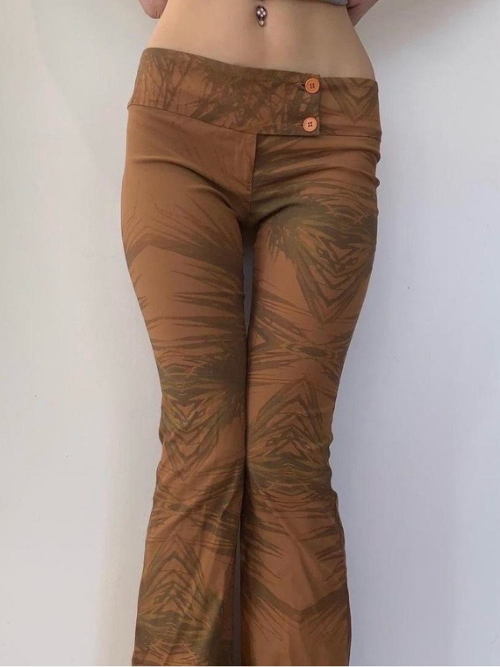 Vintage Cavalli/Jean Paul Gaultier Style Stretch Flare Pants
